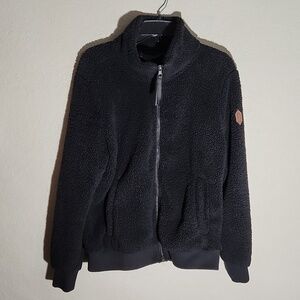 Free Country Jacket Sherpa Large Black
